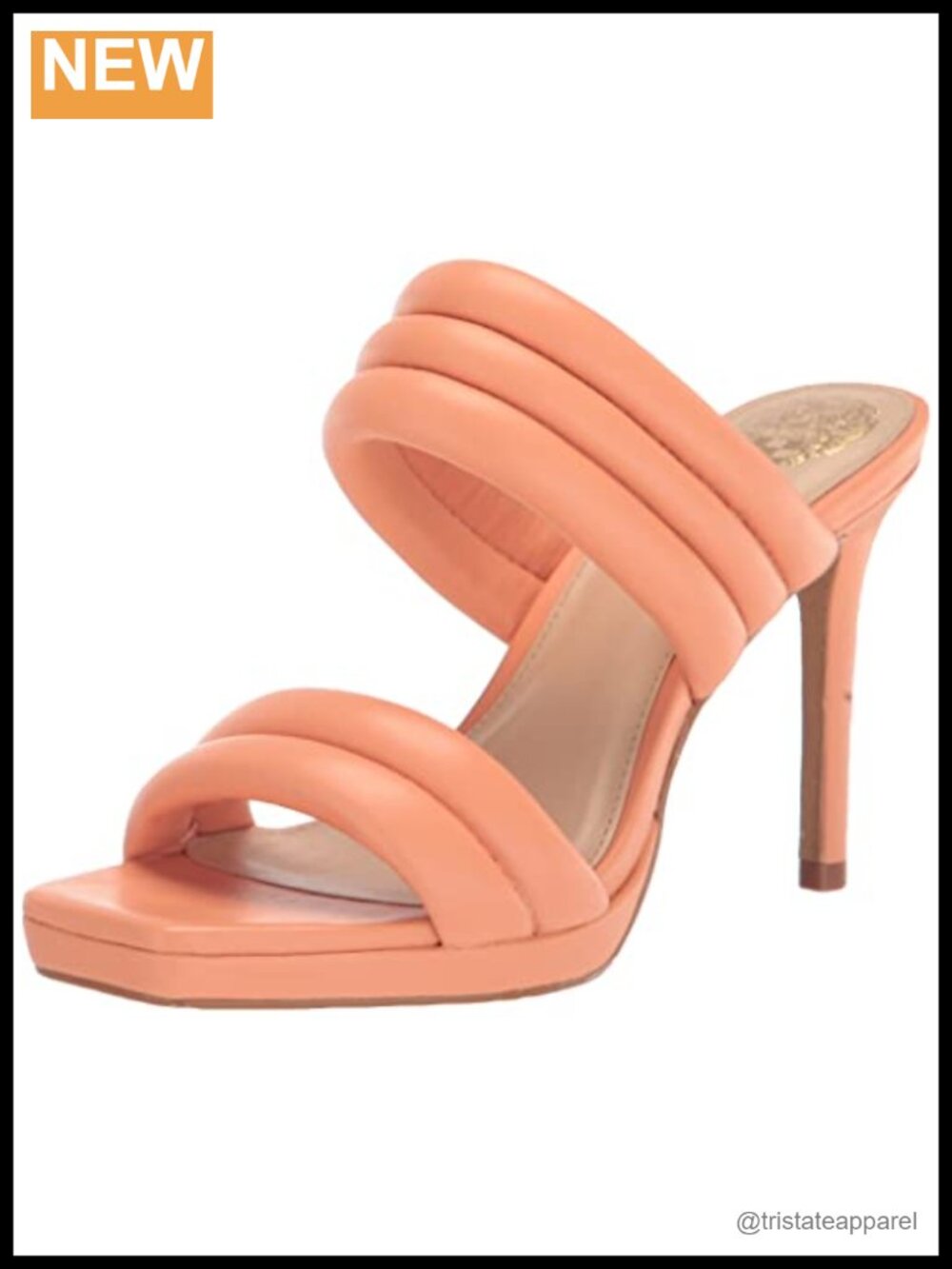 Nappa Leather Platform Sandal Slip On Adjustable Ankle Strap Dressy